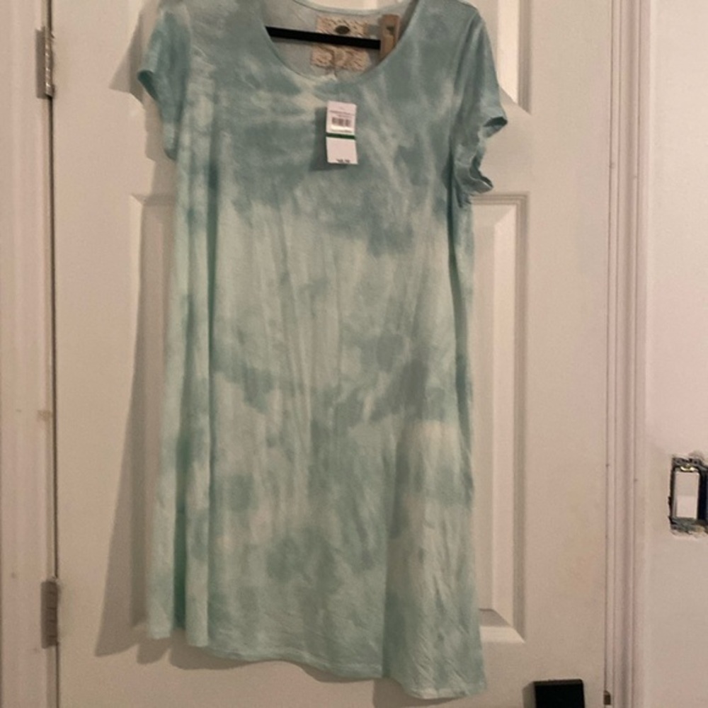 Cupio Tie Dye Cap Sleeve Sheath dress